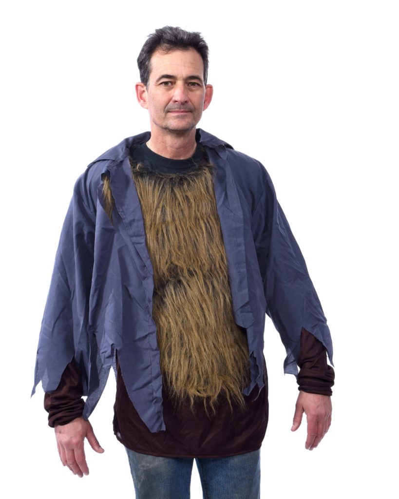 Wolf Brown Beast Costume Shirt | Costumes 4 Less C1003