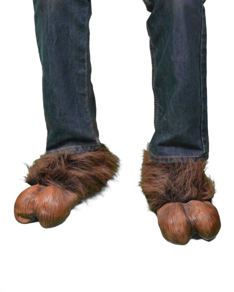 Brown Hooves, Latex and Faux Fur Shoe Covers | Costumes 4 Less F1008