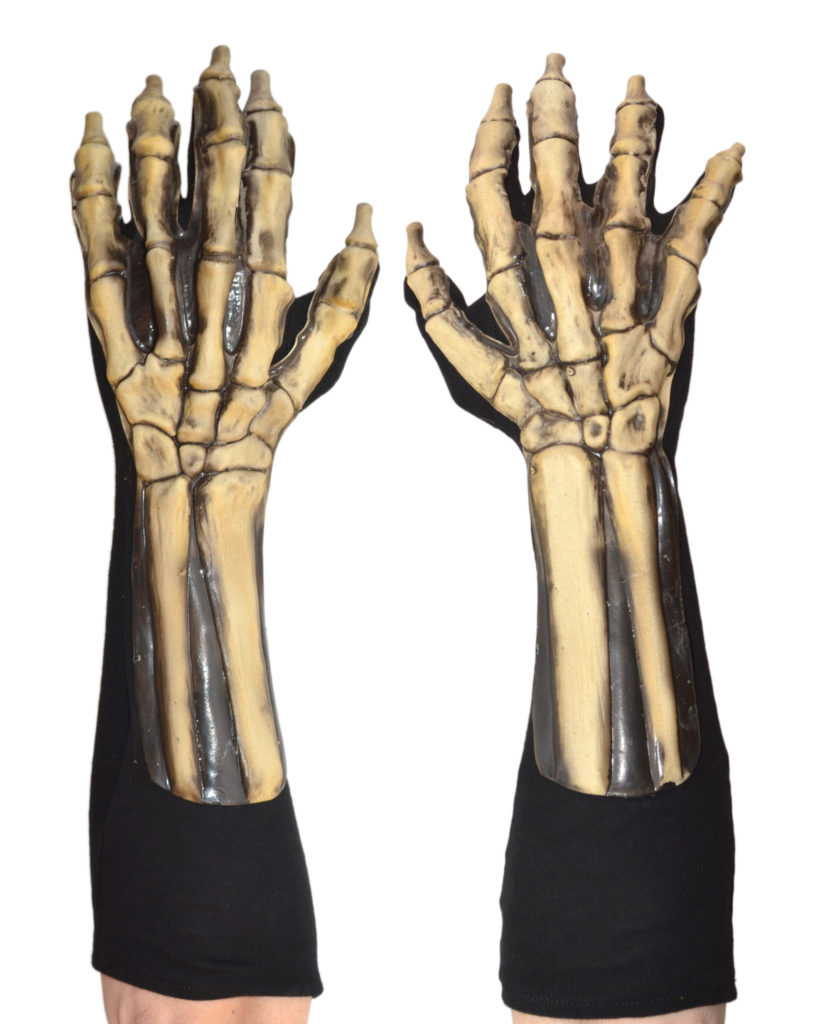Skeleton Gloves | Costumes 4 Less 1005BSG