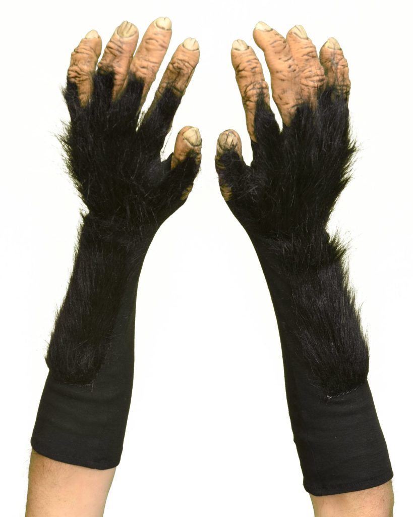 Chimp Gloves | Costumes 4 Less 1014BSG