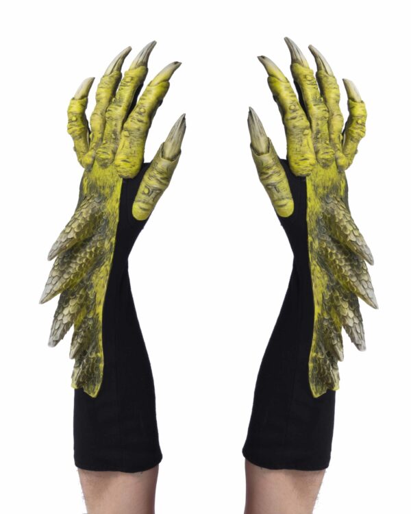 Latex Alien Costume Gloves