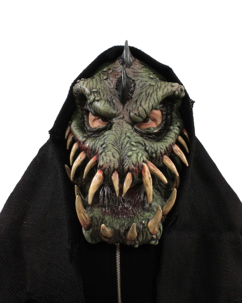 Gator Done! Aligator Crockadile Latex Face Mask with Rotting Hood | Costumes 4 L N1027