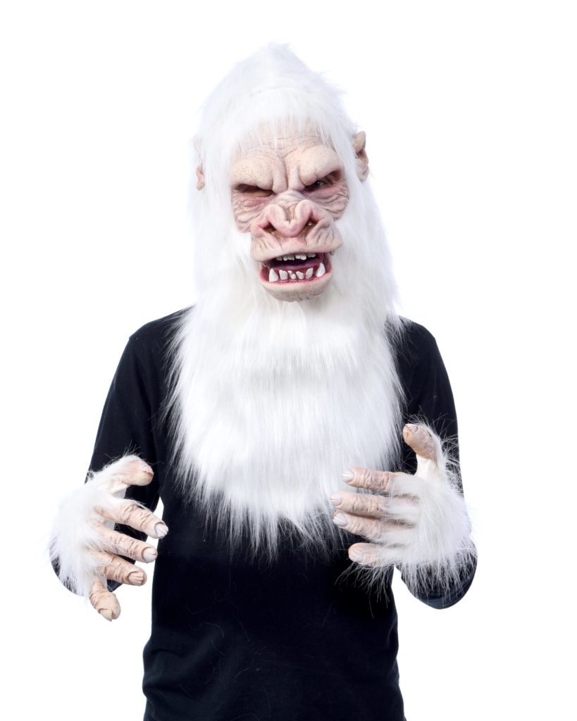 White Tree Hugger Gorilla Primate Ape Costume Kit | Costumes 4 Less K1N1227
