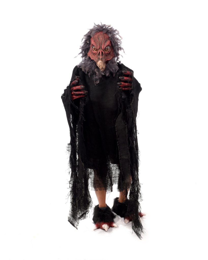 Vulture Bird Costume Kit with Mask, Glove, Feet and Rotting Shirt | Costumes 4 L KM8007