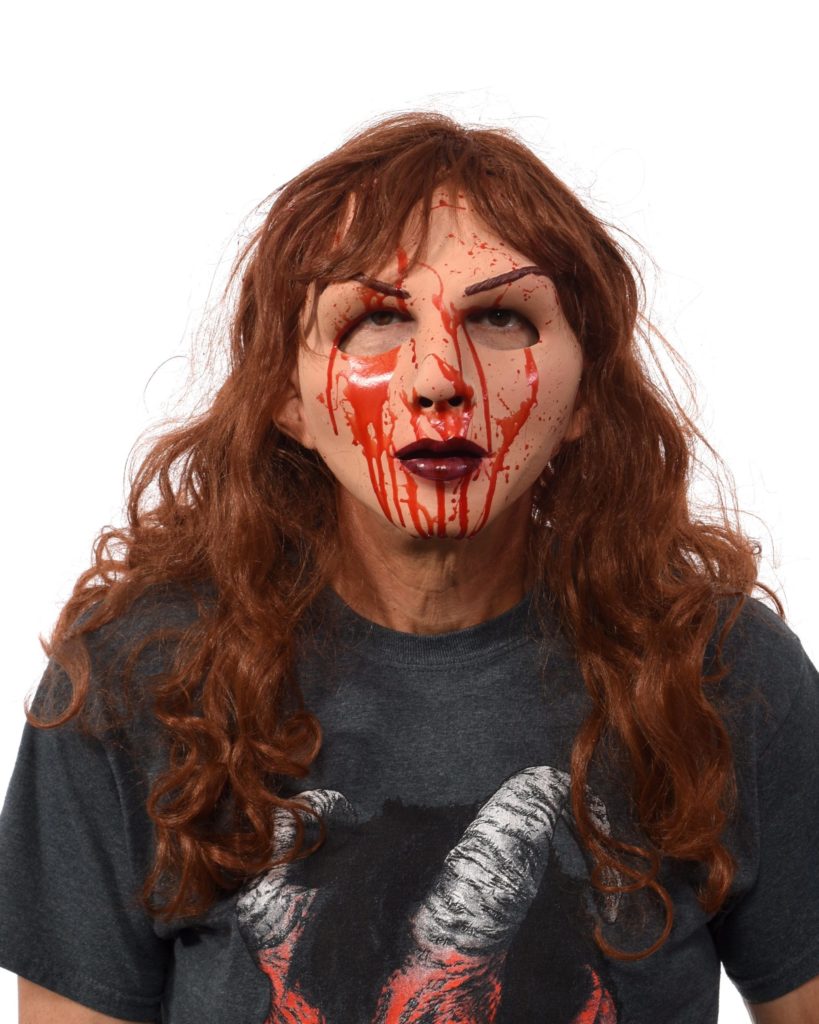 Carrie, Lizzy Borden Female Character Latex Face Mask | Costumes 4 Less N1180