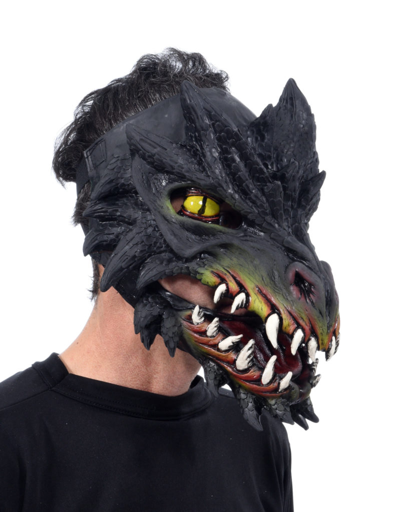 Noir Dragone (Black Dragon Face) # | Costumes 4 Less MJ1010N
