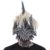 Monroe the Dragon, Moving Mouth Latex Face Mask with Blonde Wig and Head Spikes