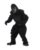 Two Bit Roar Gorilla Costume Kit with Moving Mouth Primate Mask, Gloves, Shirt, Feet and Ape Pants