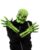 UV Green Glow Sock Skull Kit